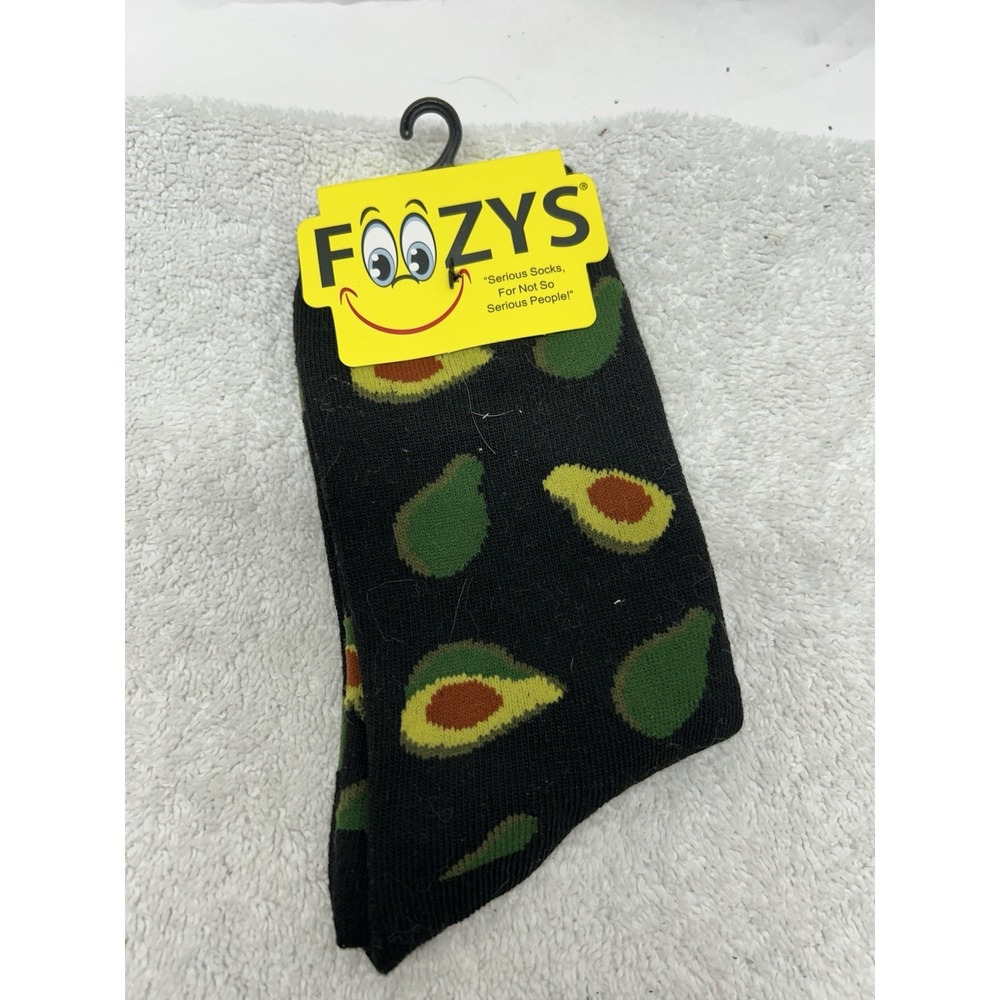Foozys Womens 9-11 Avocado Novelty Socks NEW (D3)